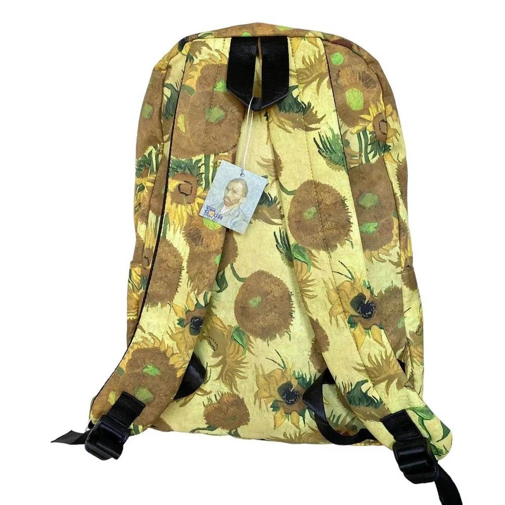 Van Gogh Backpack Sunflower Yellow Floral Bag Immersive Lighthouse Exclusive NEW